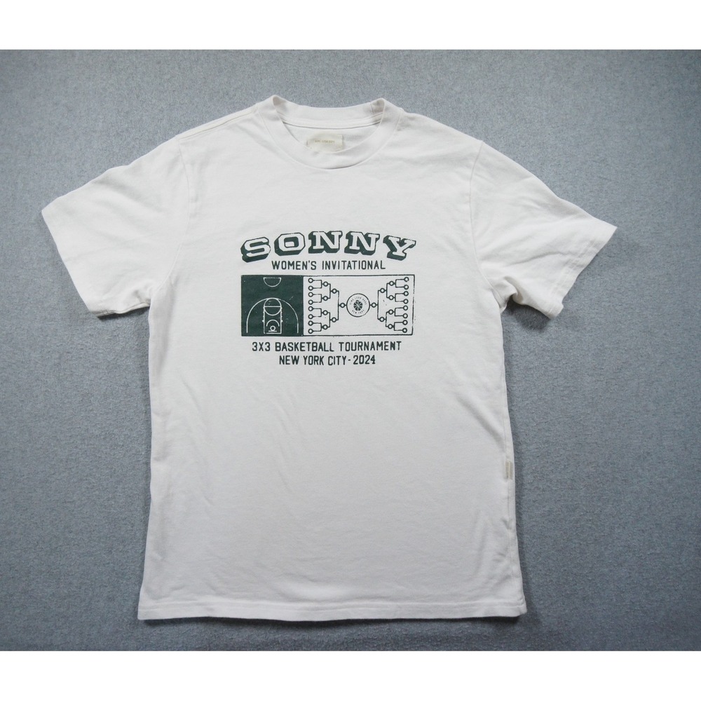 Aime Leon Dore Shirt Men Small White Streetwear Graphic Tee New Balance Sonny